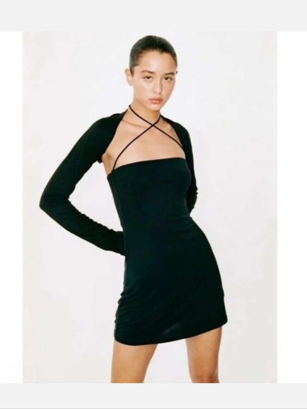 WITH JEAN SCARLETT STRAPPY DRESS